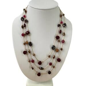 Vendome Multi Strand Beaded Necklace Costume Fashion Jewelry NEW